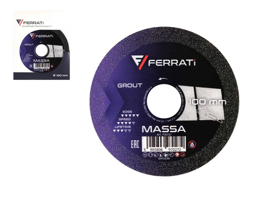 Ferrati MASSA tarcza tnąca z nasypem diamentowym 100mm