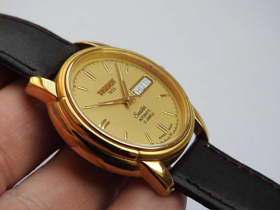 Часы Tissot Swiss SearStar AUTOMATIC 21 Jewels ОРИГИНАЛ позолота дата