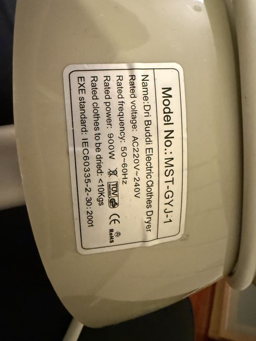 Secador de roupa electrico DriBuddi - para peças ou reparaçao