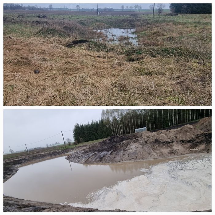 Usługi koparko-ładowarką, oczyszczalnie ścieków, szamba, czarna ziemia