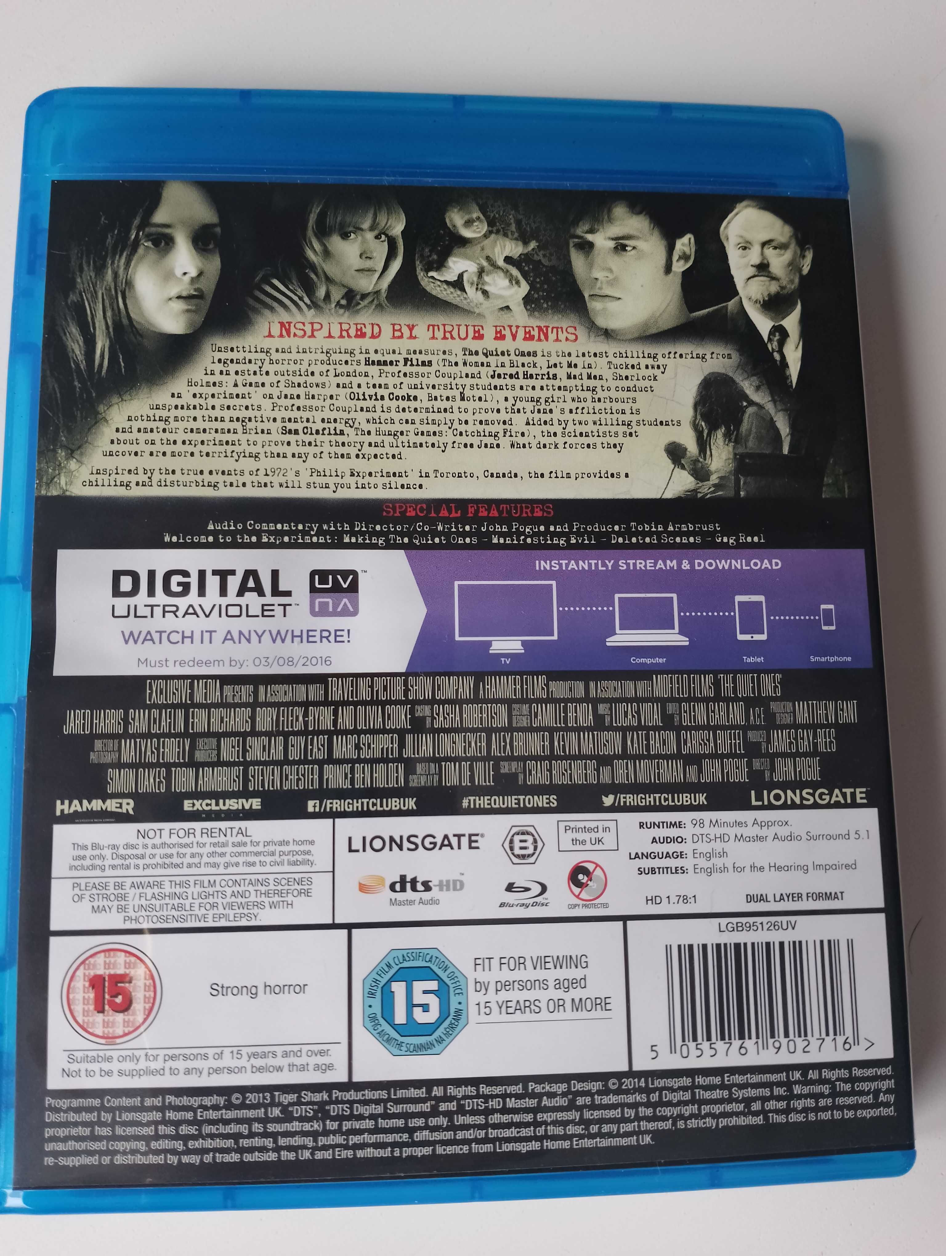 Uśpieni The Quiet Ones horror bluray