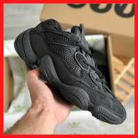 Кросівки чоловічі Adidas Yeezy boost 500 black кроссовки мужские Изи