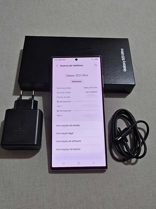 Samsung S23 Ultra com 12/512GB de armazenamento. Excelente estado.