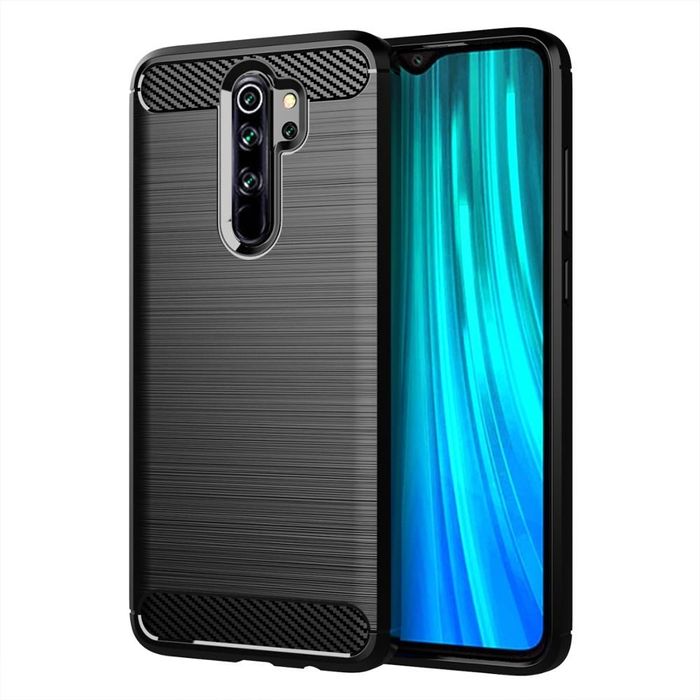 Futerał Carbon Do Xiaomi Redmi Note 8 Pro Czarny