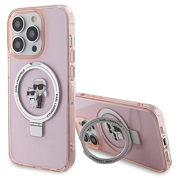 Etui Karl Lagerfeld Ring Stand Karl&Choupettte MagSafe do iPhone 15 Pr