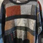 Sweter roz.M kolorowy cassan style vintage