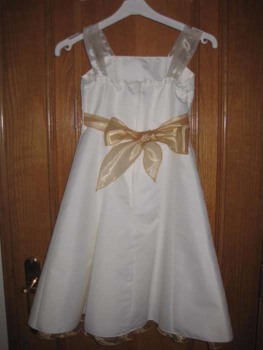 Vestido, jaqueta e écharpe Comunhão/Cerimonia - tam 8/9 - Novo
