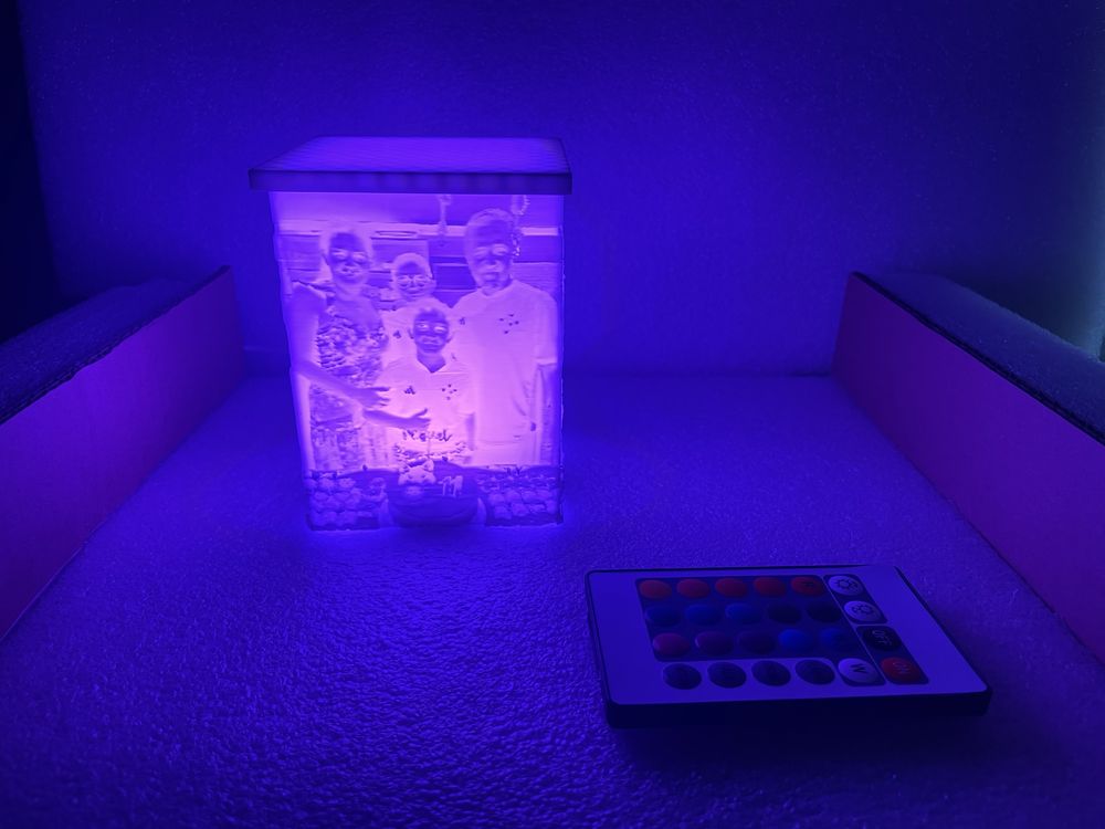 Candeeiro personalizado com Led
