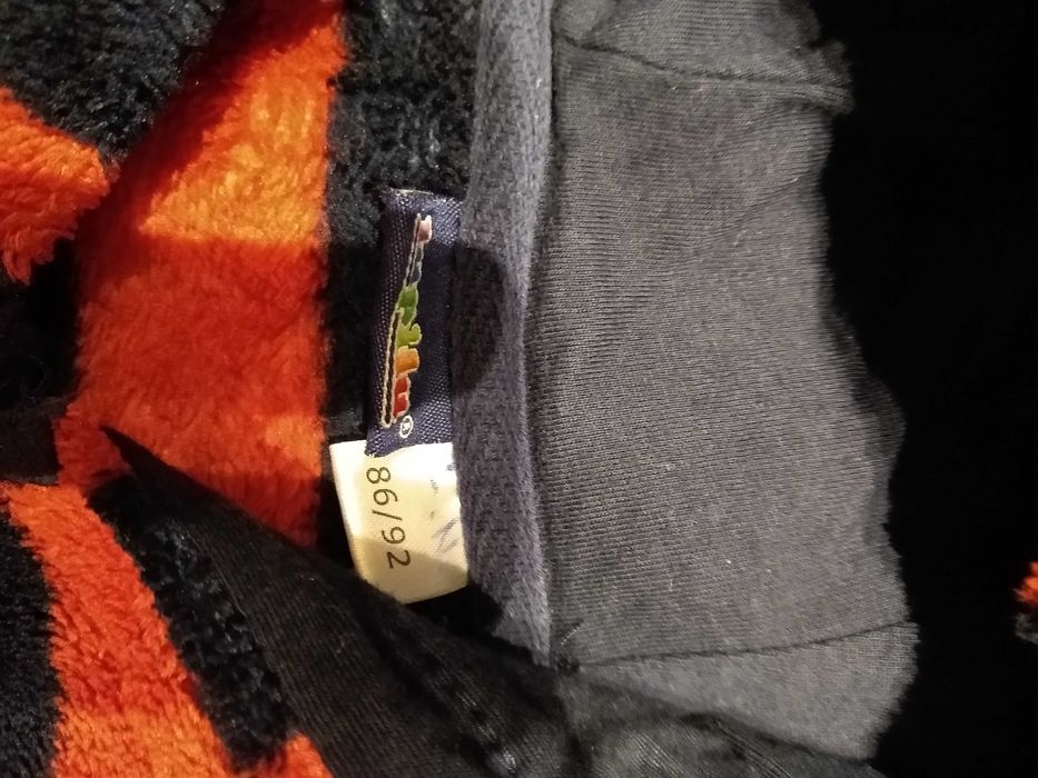 Polarowa bluza z kapturem rozm. 86/92 ciepła