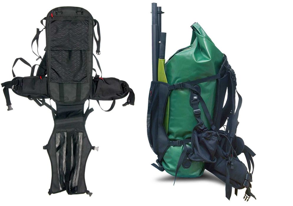 Plecak na packraft, kajak wodoszczelny wodoodporny duży z TPU 60l-80l