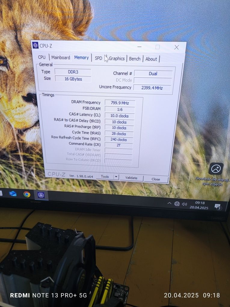 Pamięć RAM DDR3 16GB (2x8) 1600 CL10 Geil