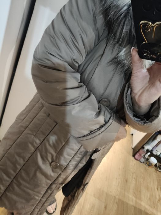 Płaszcz pikowany zimowy damski roz Xl