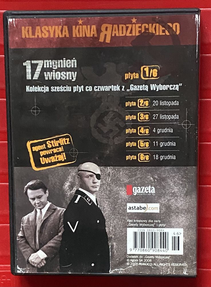 Kolekcja 6 płyt DVD -„17 mgnień wiosny”