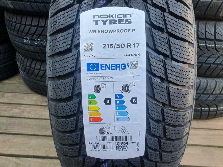 215/50R17 Nokian 95V Zima Nowe 1szt Para Komplet Montaż Gratis N172