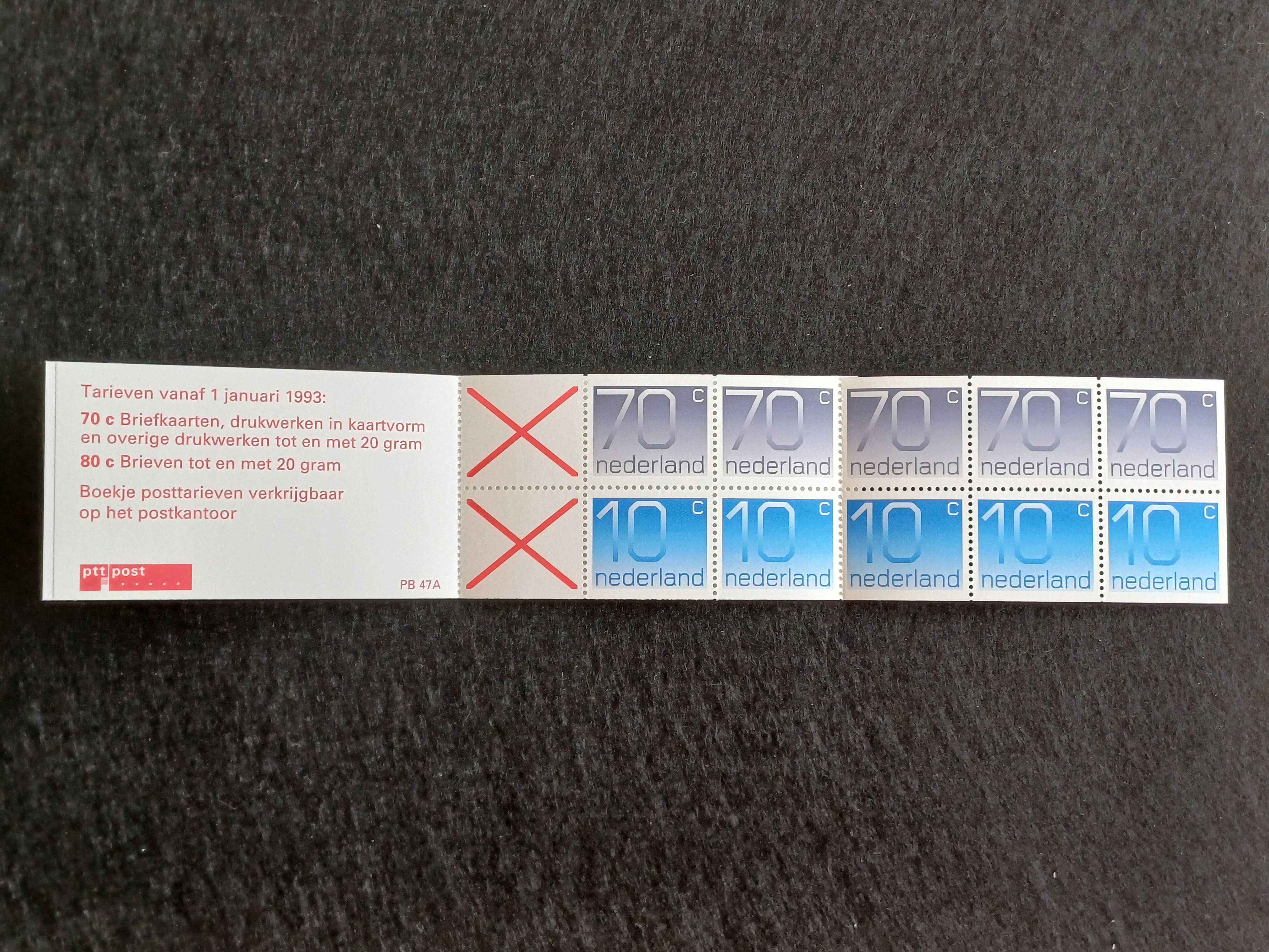 Filatelia - Holanda / Países Baixos – Carteira PB47A - 1993