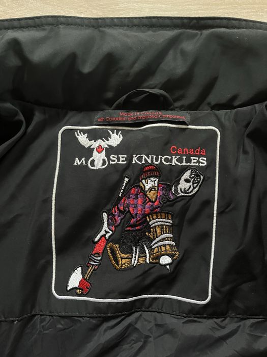 Kurtka Moose Knuckles czarna rozmiar L parka puffer canada goose style