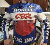 Kurtka M motocyklowa Honda Racing CBR vintage  skóra