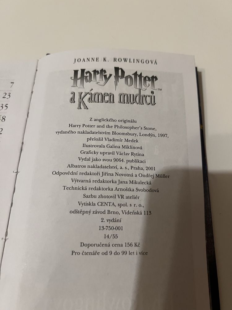 Harry Potter i Kamień Filozoficzny po czesku