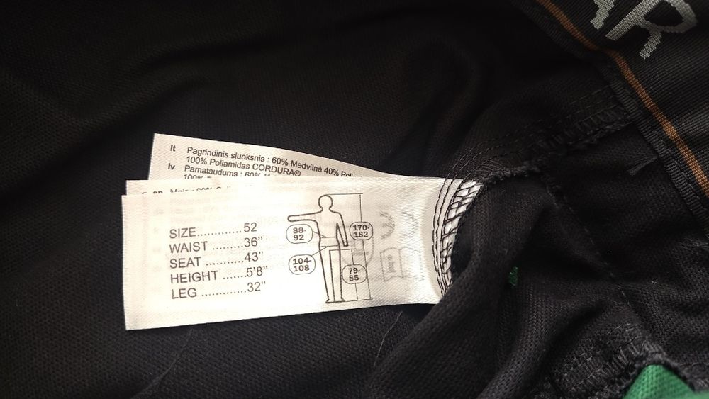 6314 Snickers RufdWork 52 Canvas+ grube spodnie robocze monter instal