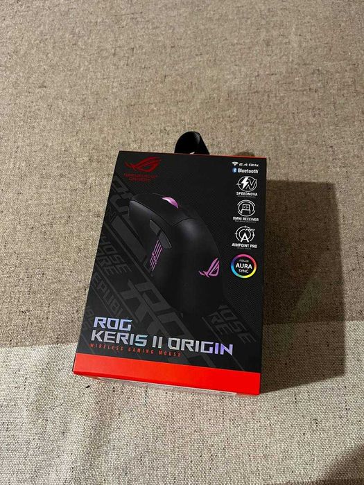 Миша Asus ROG Keris II Origin Wireless/Bluetooth/USB Black