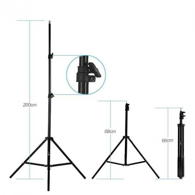 Софтбокс 50/70 +штатив +LED лампа 80W