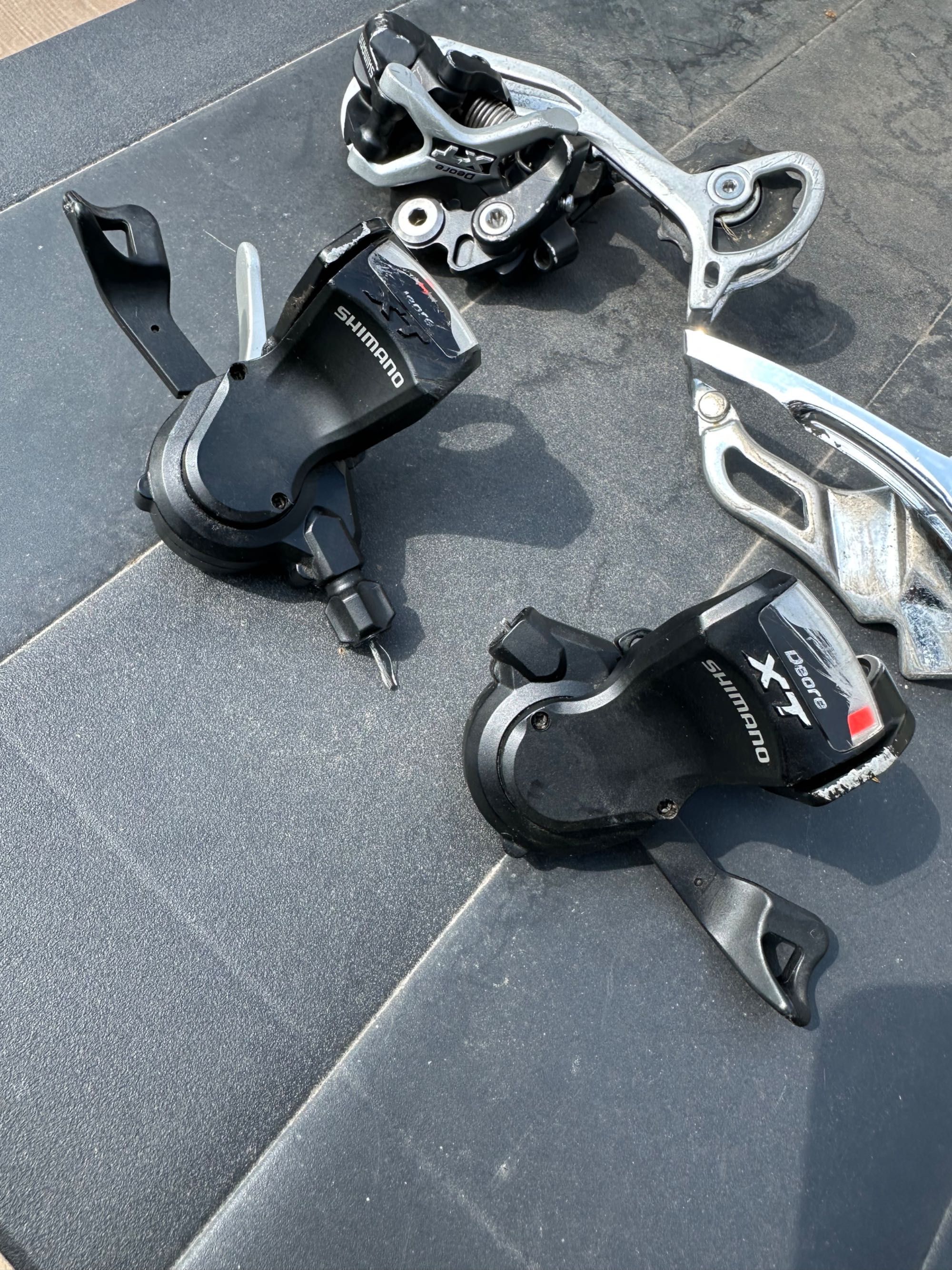 Przerzutki i manetki Deore XT 9s SL-M770 FD-M771 sprawne, bdb stan