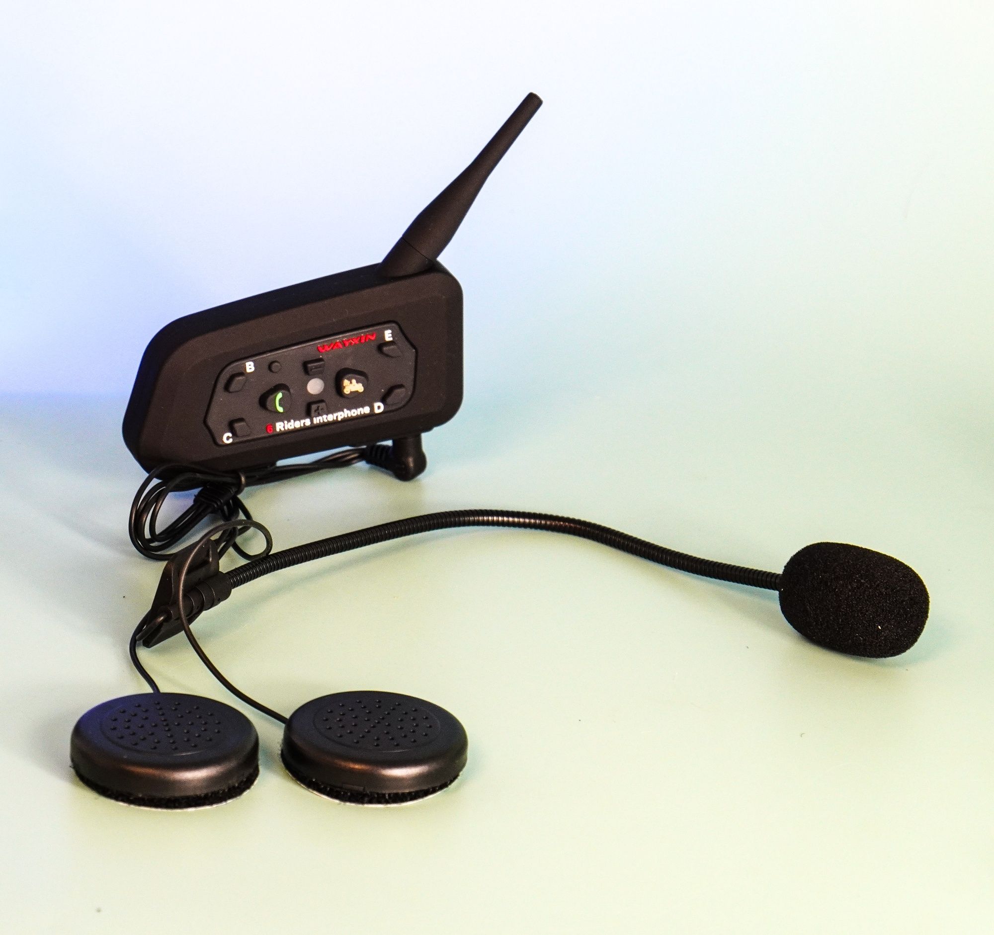 Мотогарнітура -Мотогарнитура Bluetooth 3.0  на шлем, ЮАР,V6 Pro 1200