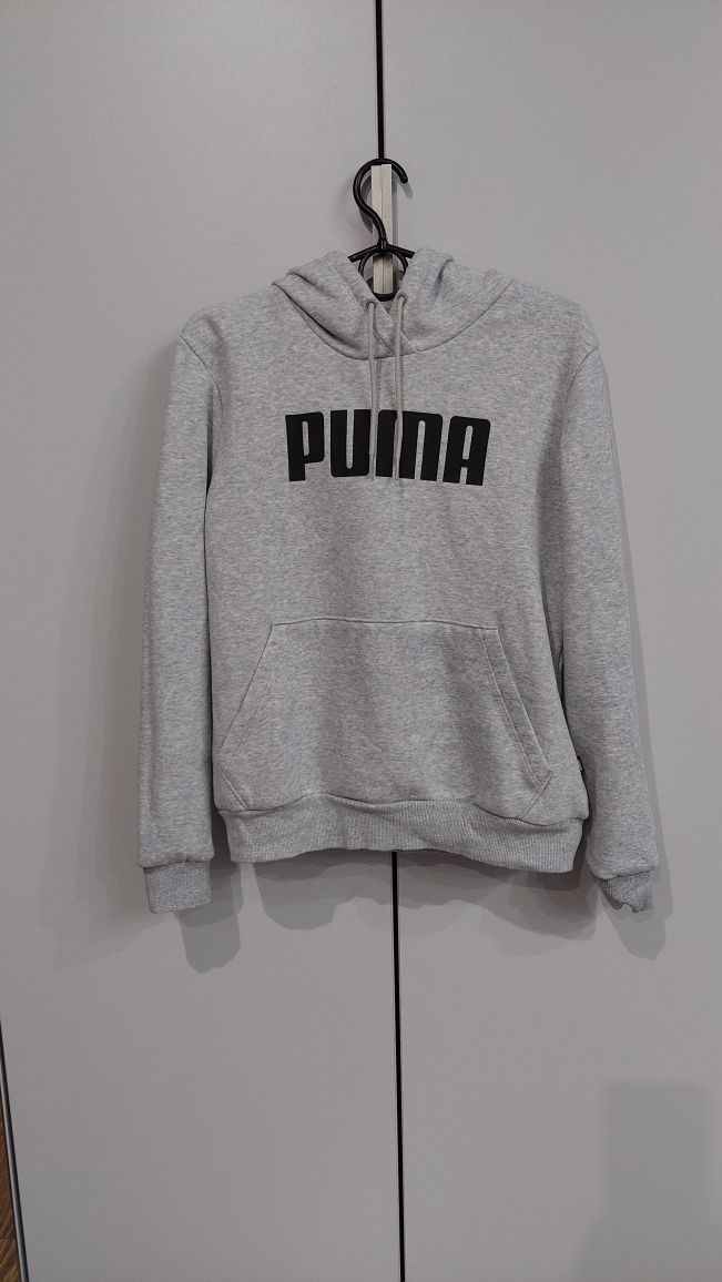 Szara bluza z kapturem puma rozmiar m