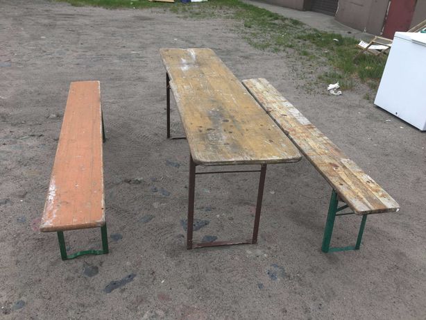 Stół piknikowy ławka zestaw składany ogrodowy