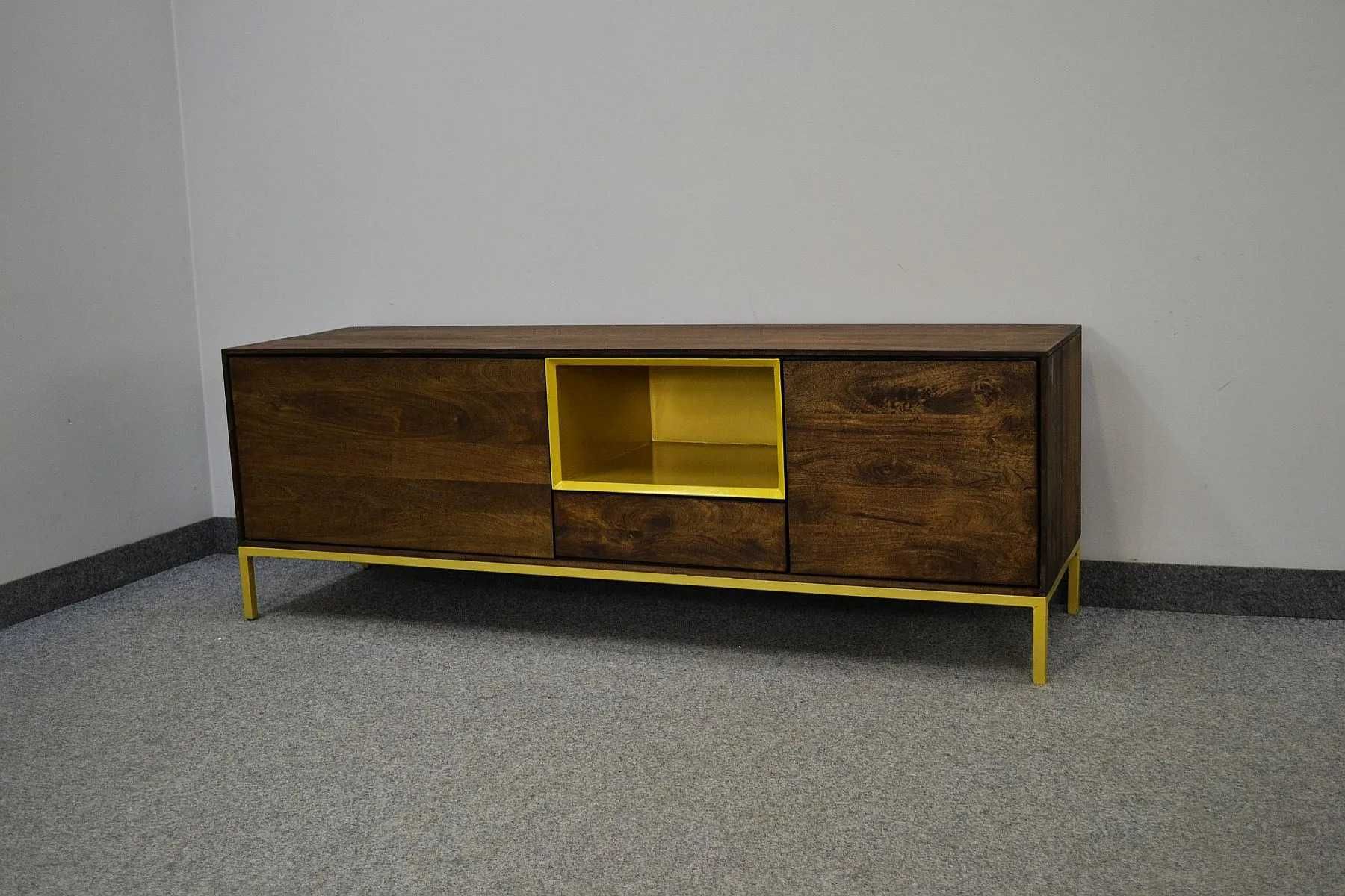 Szafka RTV drewniana, akacja lakierowana, seria CHICAGO 160 cm, -55%
