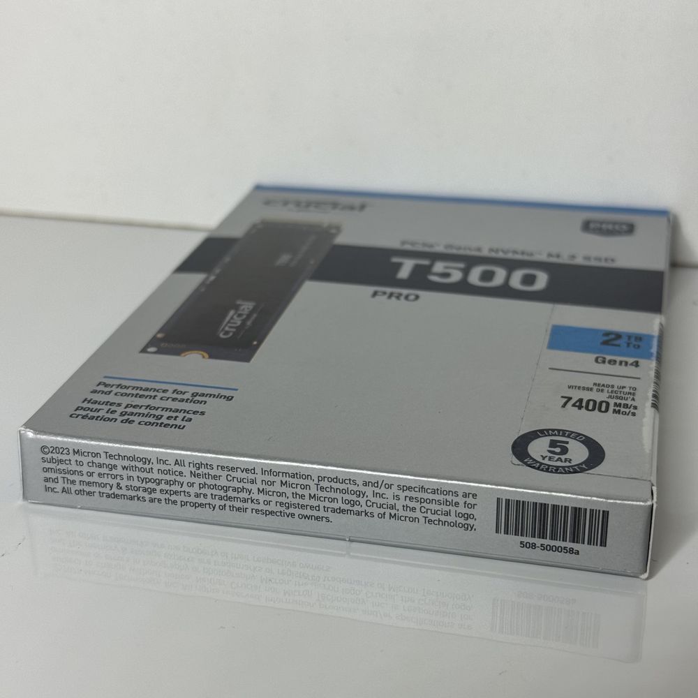 Твердотільний SSD Накопичувач Crucial T500 Pro 2 ТБ CT1000T500SSD8