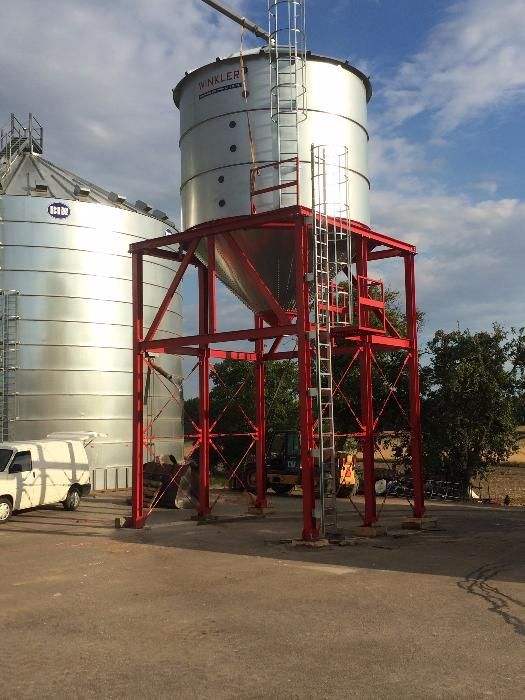Silos zbożowy, lejowy, bin's cemenciak