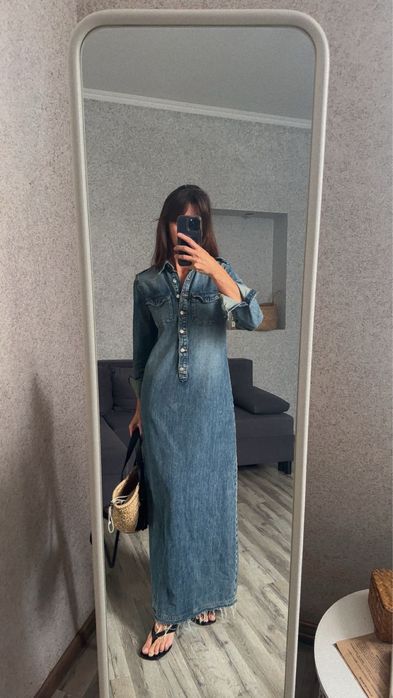 Джинсова сукня Zara розмір xs