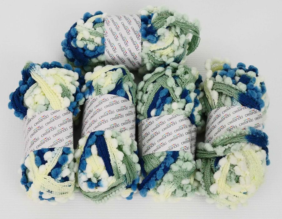 2.Włóczka fantazyjna Grelando 100%Poliester zestaw 250g