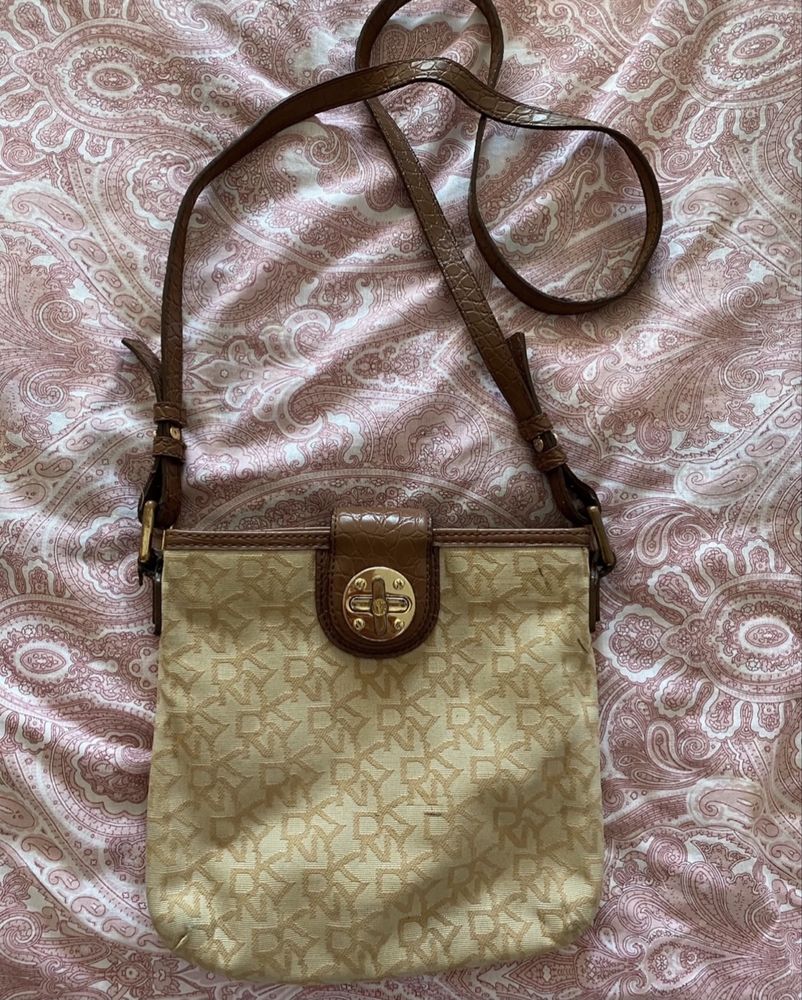 Bolsa DkNY castanha