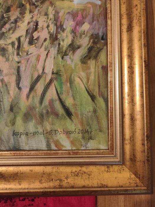 Obraz "Piłsudski na Kasztance" - olej na płótnie