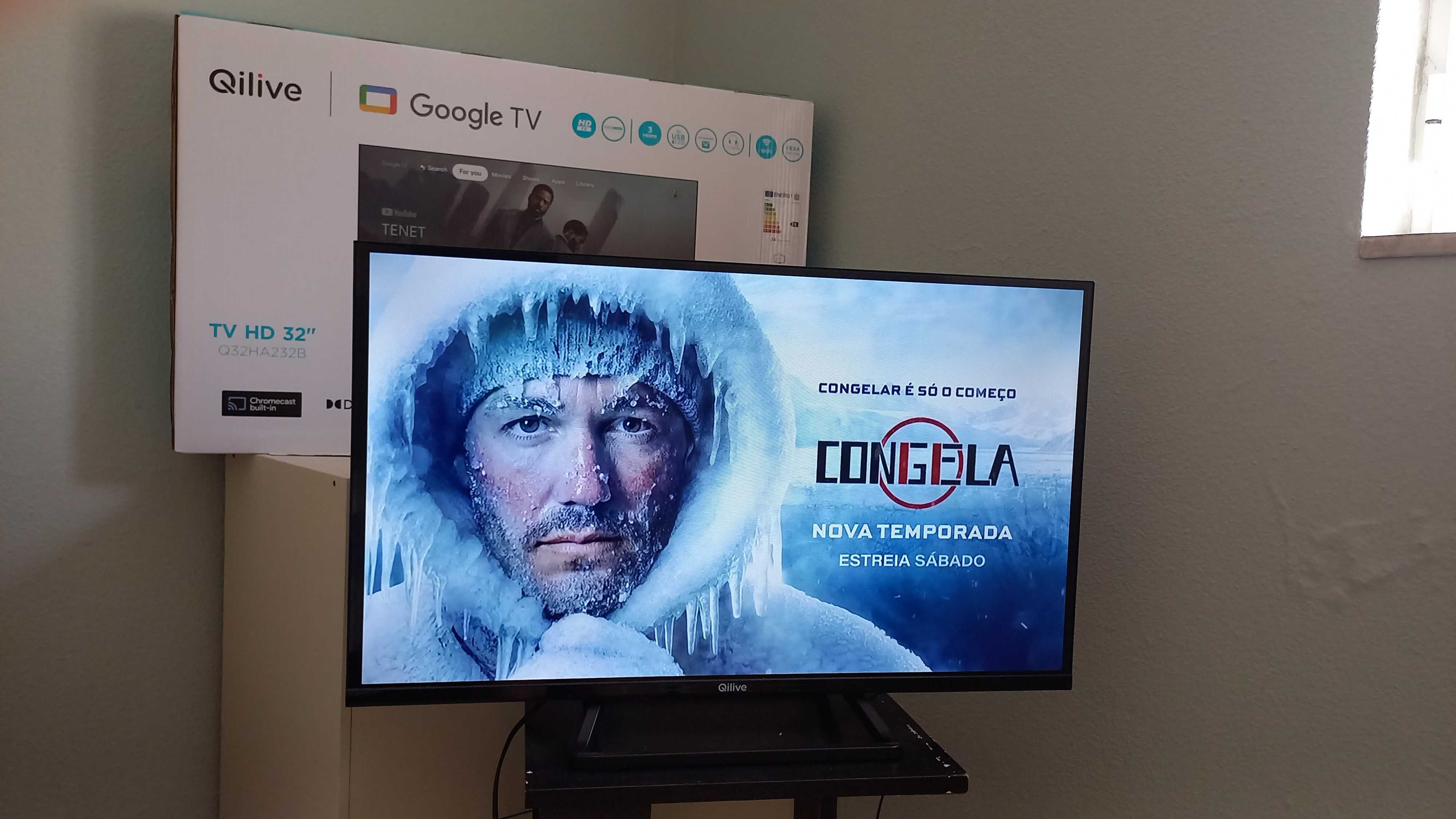 Qilive Google Smart TV HD de 32" como nova / Like new
