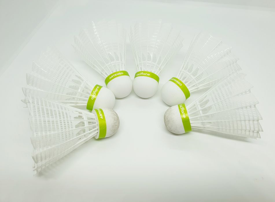 Lotki do badmintona 6 szt. zestaw plastikowe