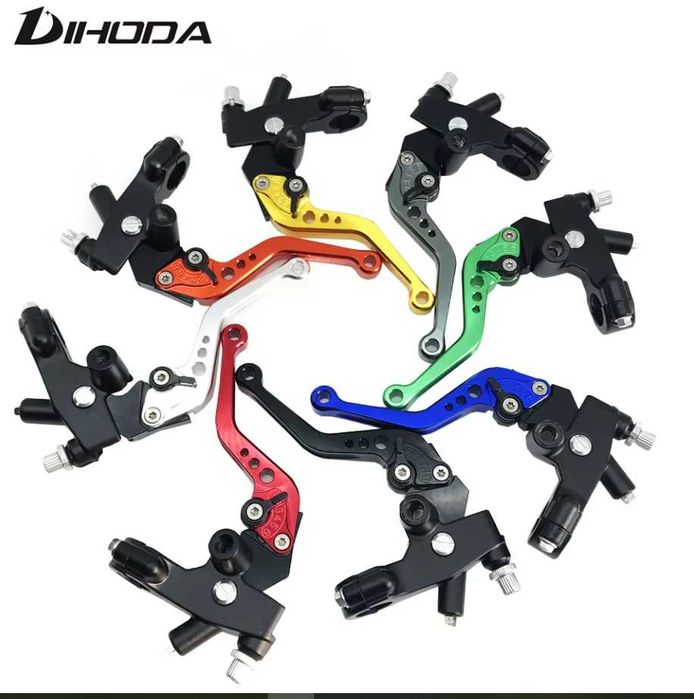 Универсальные ручки в сборе рычаги тормоза и сцепления курки мото руль