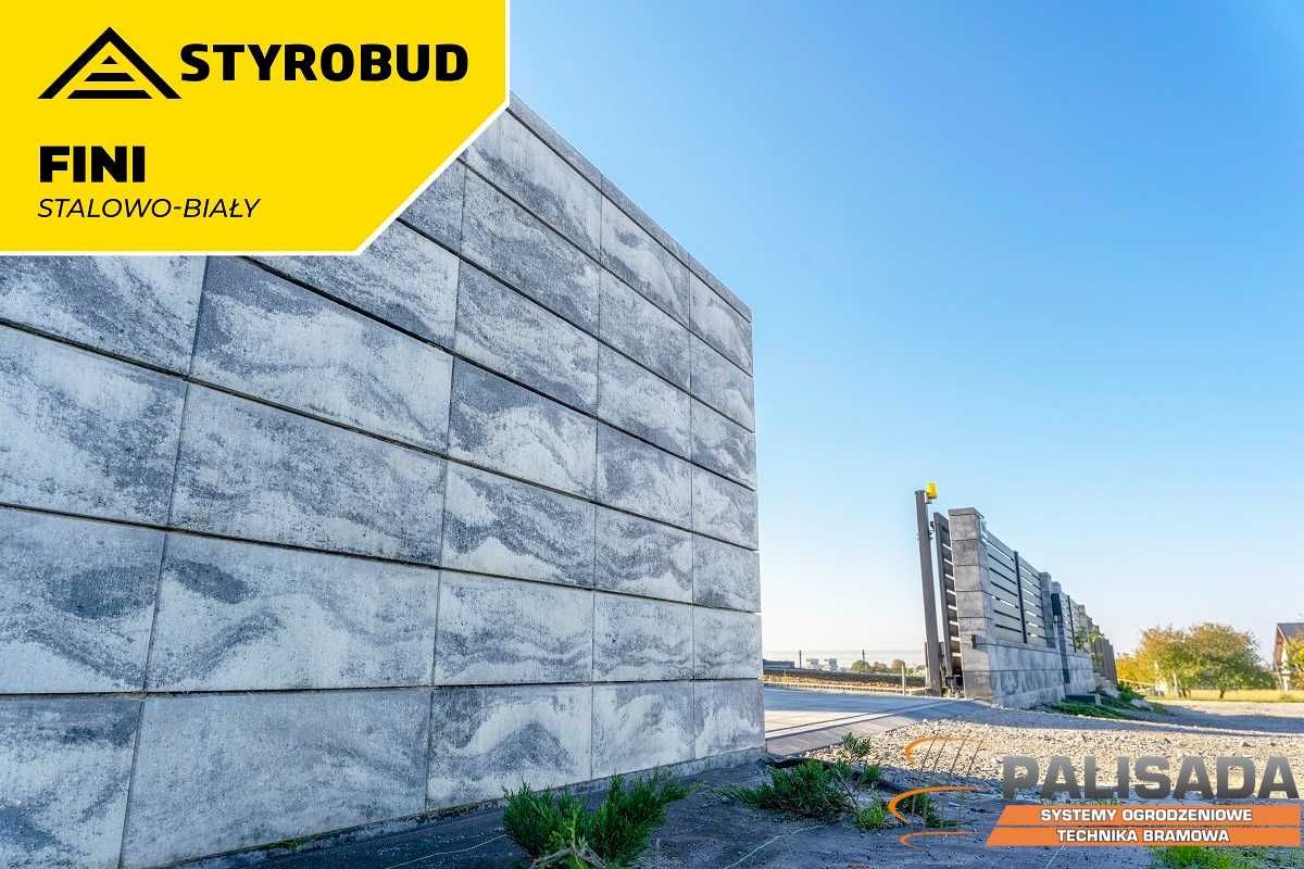 Bloczki, pustaki ogrodzeniowe STYROBUD FINI | Transport HDS | OD RĘKI!