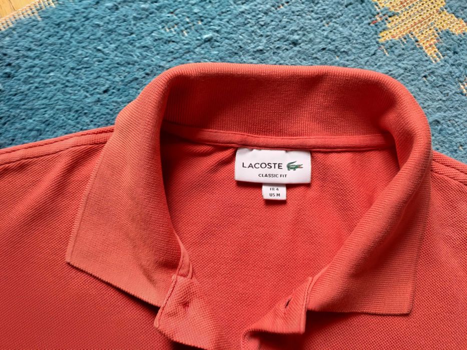 Lacoste Polo/T-Shirt Original - Vermelho Coral - Tamanho: M