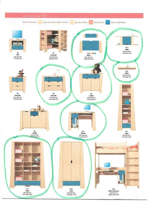 Bog-Fran ELF E12 Łóżko + stelaż.