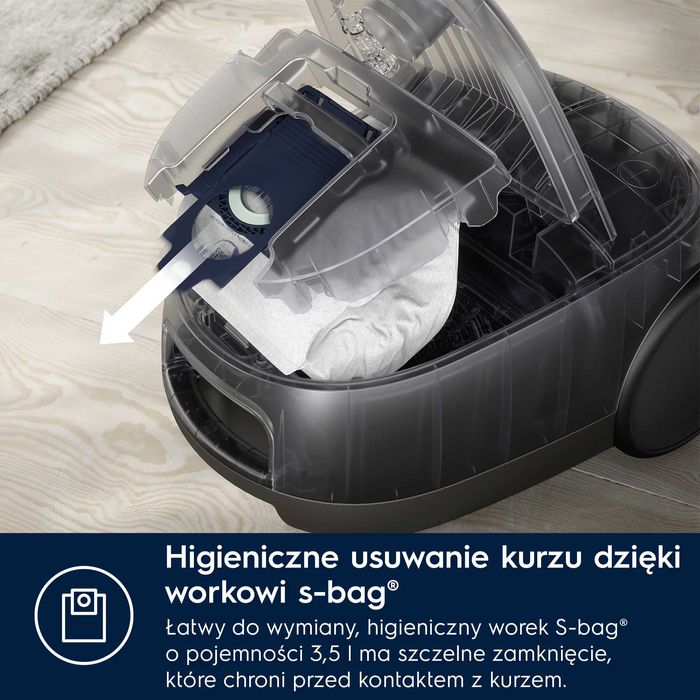 Odkurzacz Electrolux EB61C2DBP – jak nowy, użyty tylko raz!