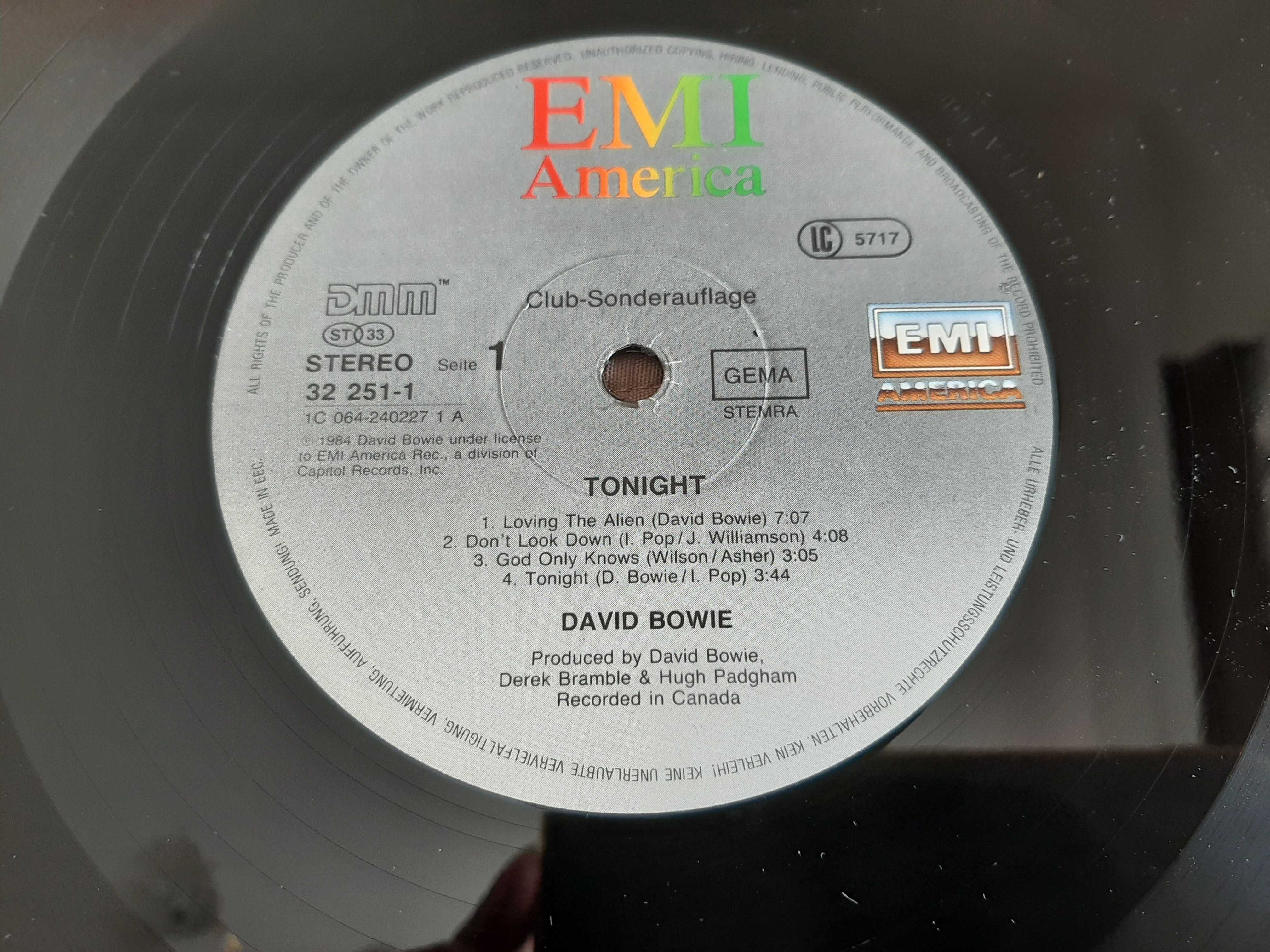 David Bowie - Tonight - Germany - Vinil LP