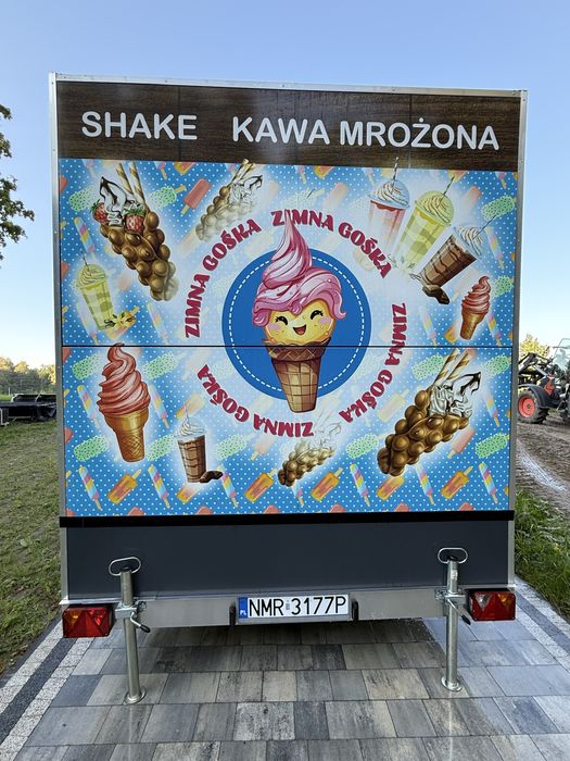 Przyczepa 4,5m x 2,5m maszyna Taylor C713 kompletnie wyposażona!