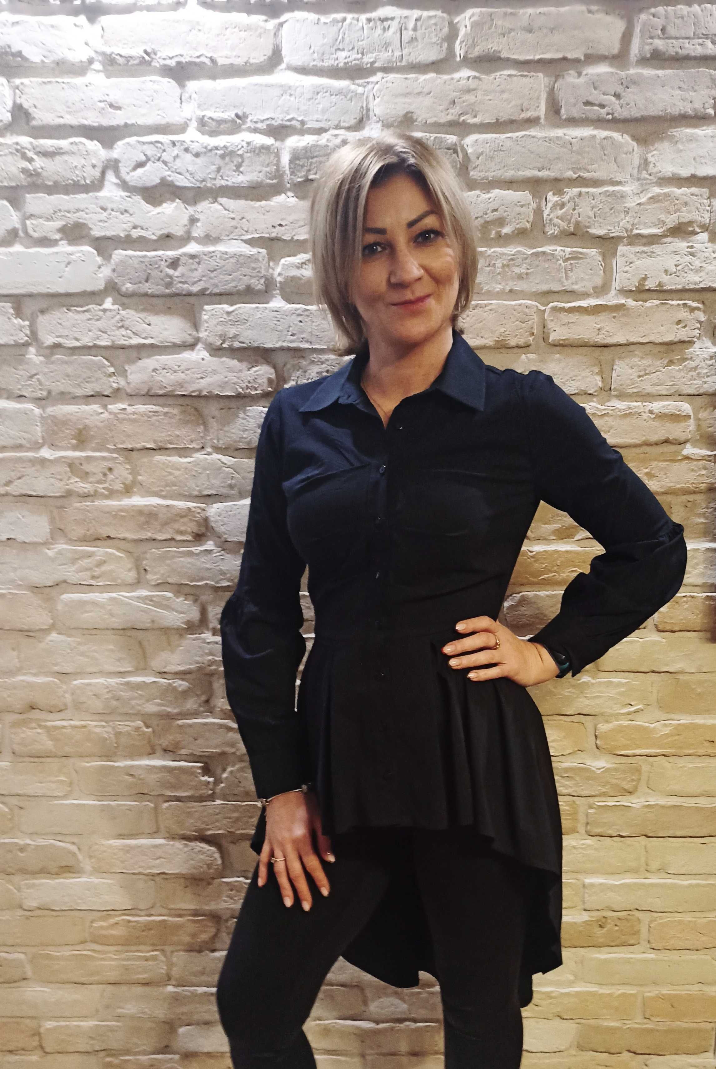 Koszula elegancka czarna  rozmiary 42   XL