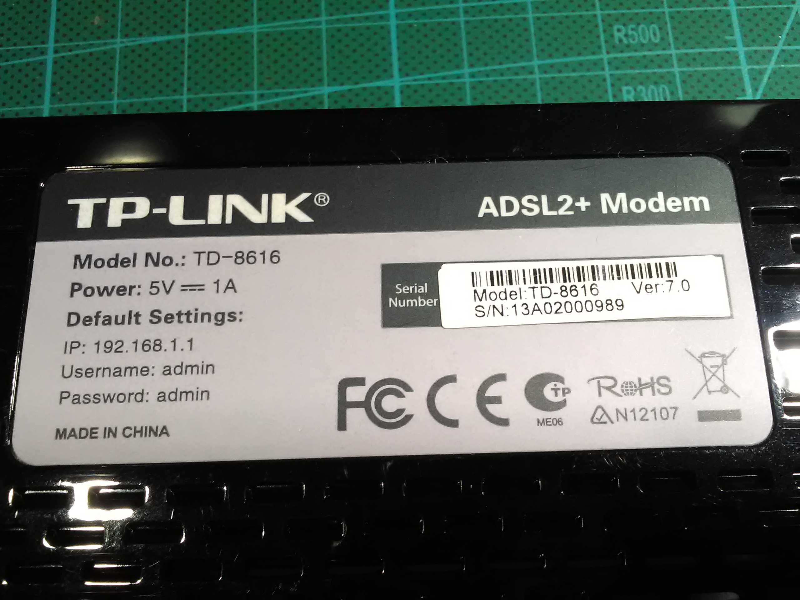 Модем ADSL TP-Link TD-8616