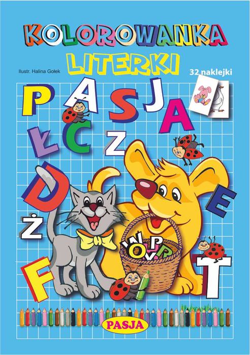 Kolorowanka Literki Pasja