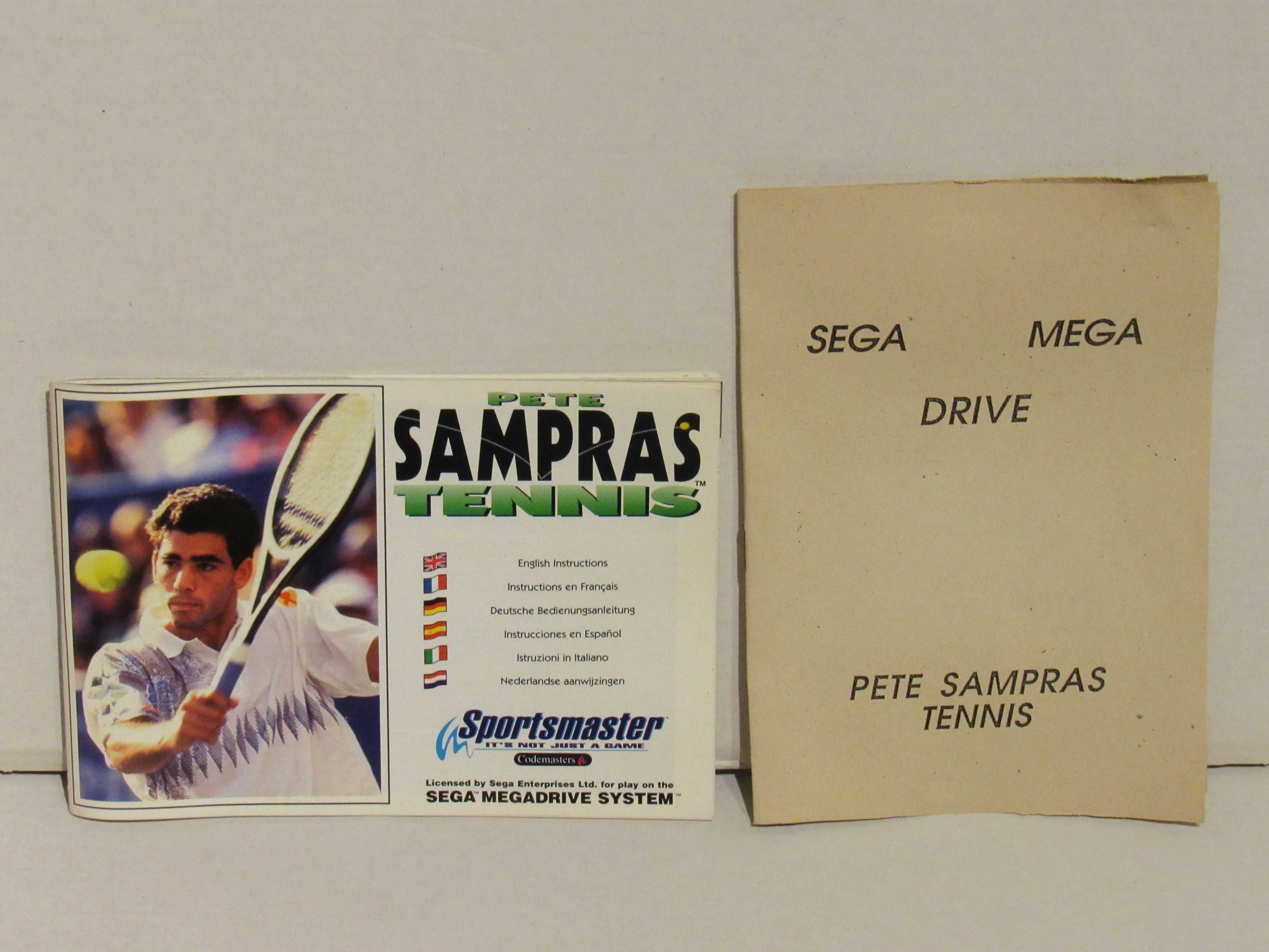 Jogo Sega Mega Drive Pete Sampras Tennis completo