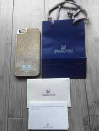 Pokrowiec Etui Iphone 5/ 5s Swarovski z kryształkami Oryginał Telefon